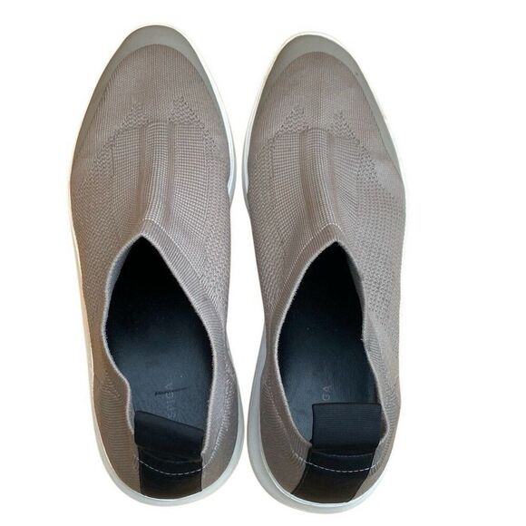 Via Spiga Marlow Taupe Stretch Sock Slip-On Comfort Sneakers Women’s Size 10.5 - Picture 3 of 6
